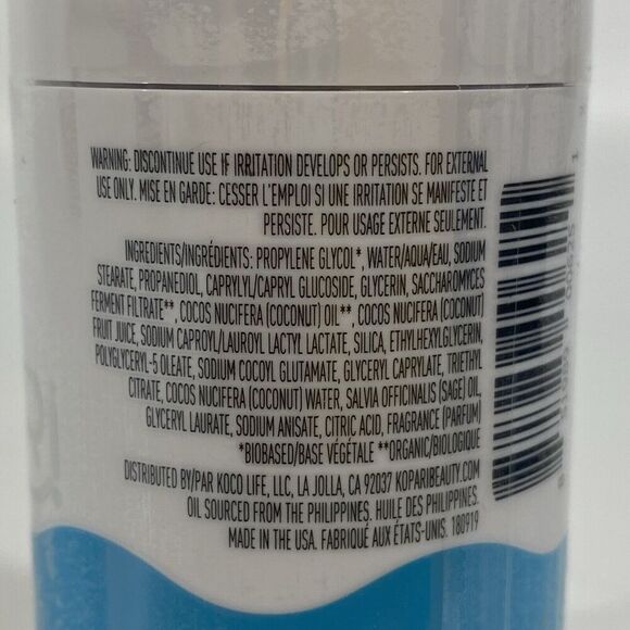 Kopari Aluminum Free Deodorant Original Coconut Oil Deodorant - 2oz - NEW Sealed - Picture 3 of 4